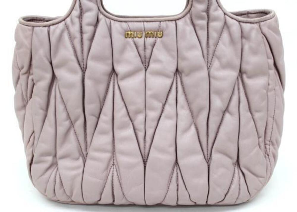 Miu Miu Gathered Handbag Pink